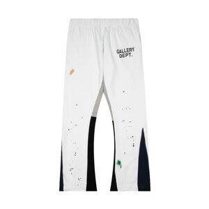 Gallery Dept. White and Black Sweatpants